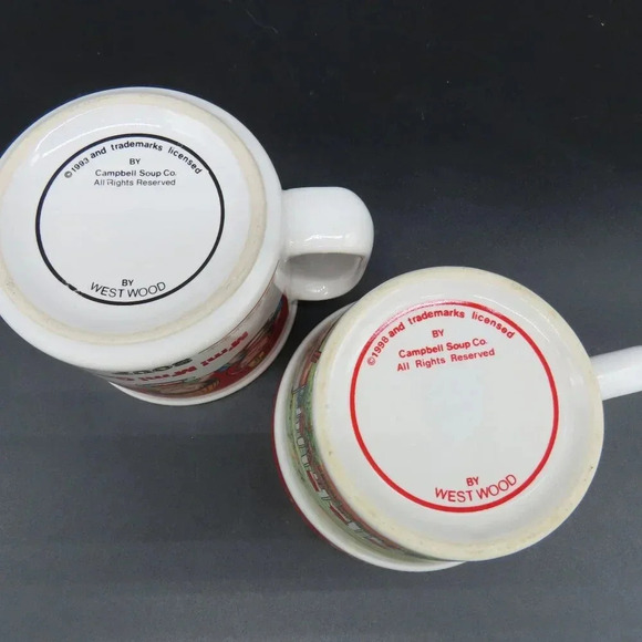 Campbell Soup Mugs Set of 2 Vintage - Picture 6 of 6